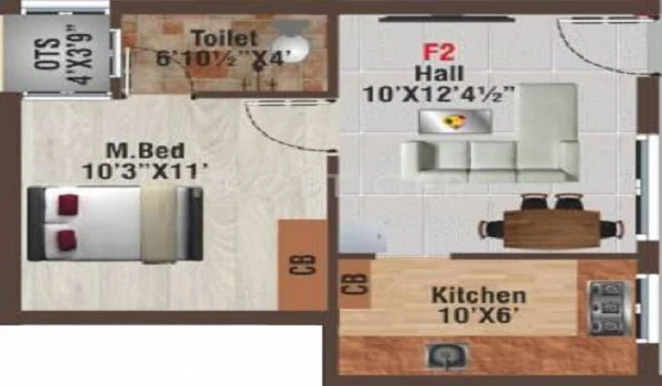 3bhk 1178 sq.ft